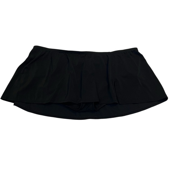 Swim by Cacique Black High Waist Swim Skirt Plus 24W Built-In Briefs Modest - Picture 1 of 6